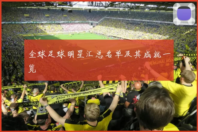 全球足球明星汇总名单及其成就一览